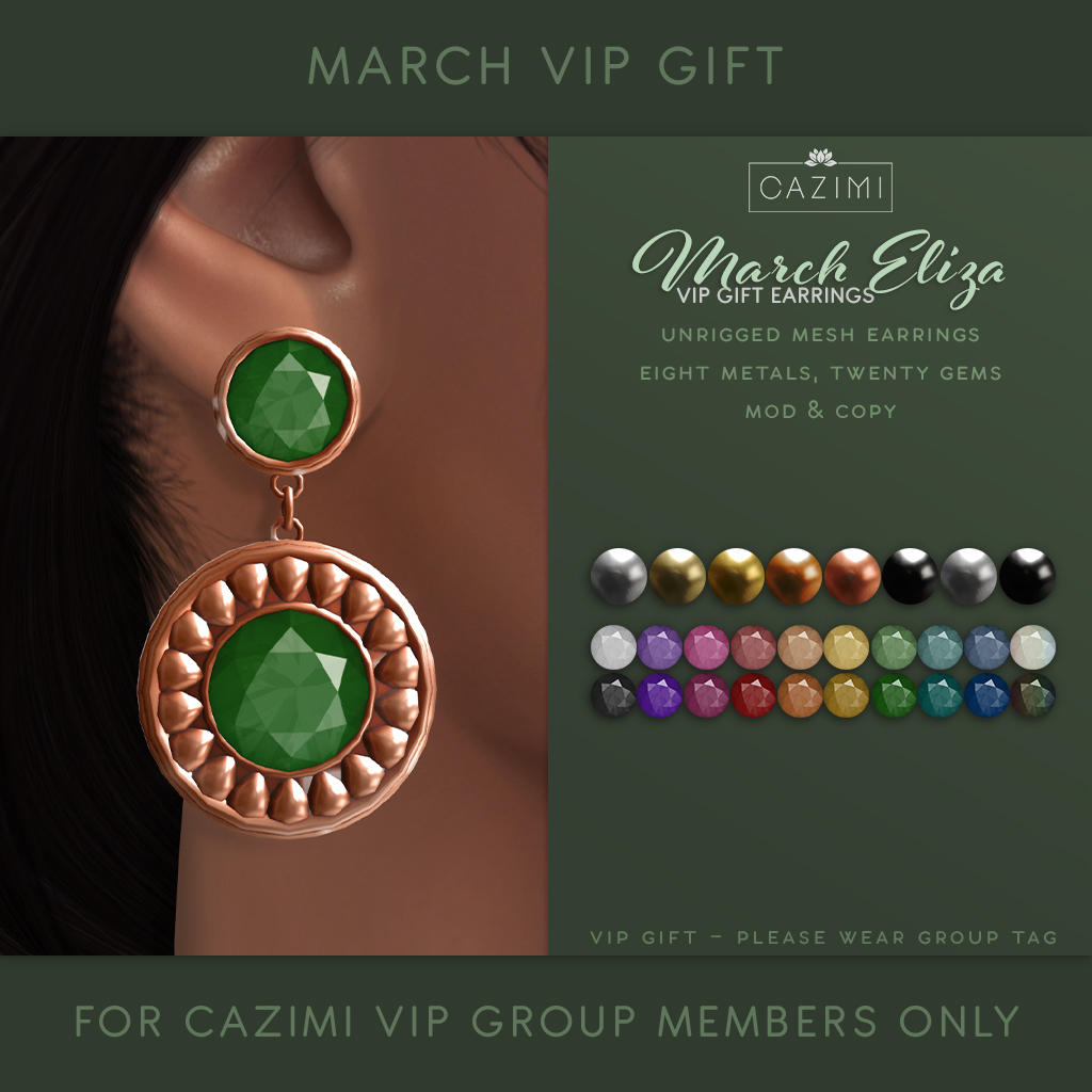 Vip Earring March VIP Gift – CAZIMI